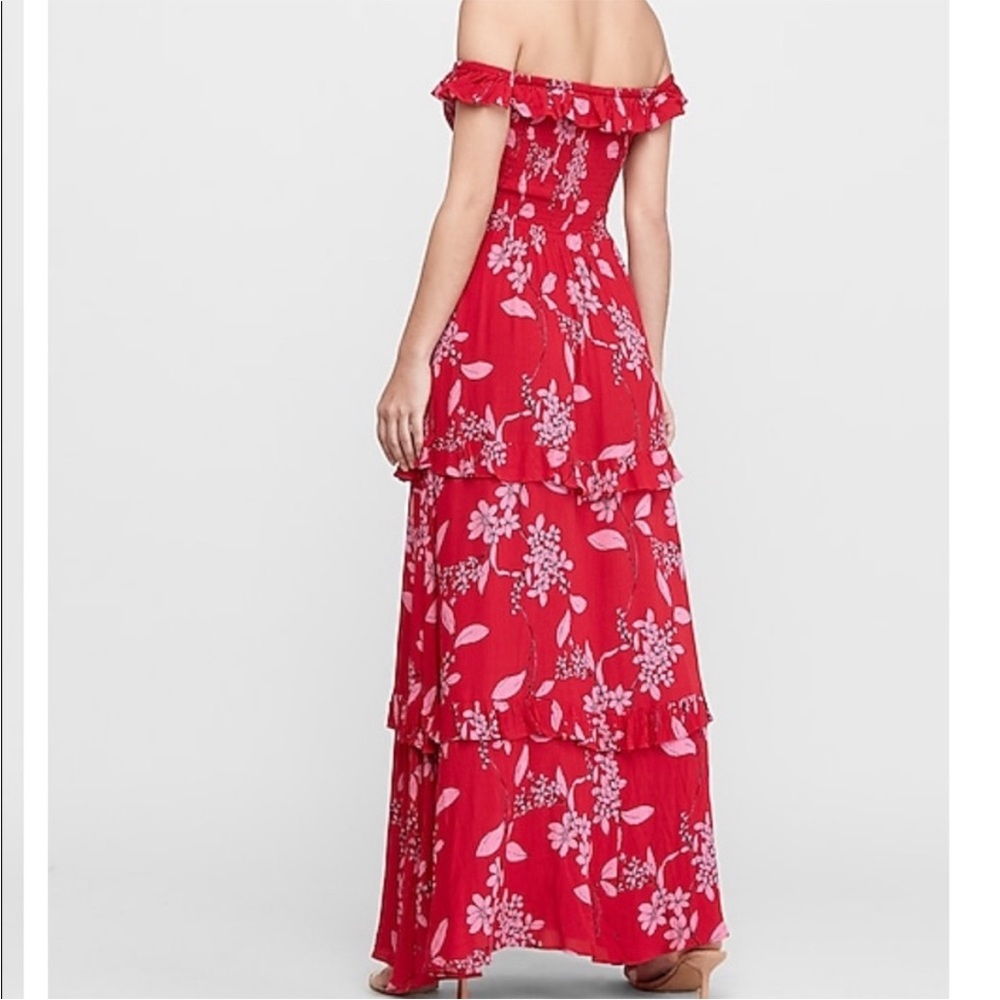 Express red & pink maxi dress - Picture 2 of 4